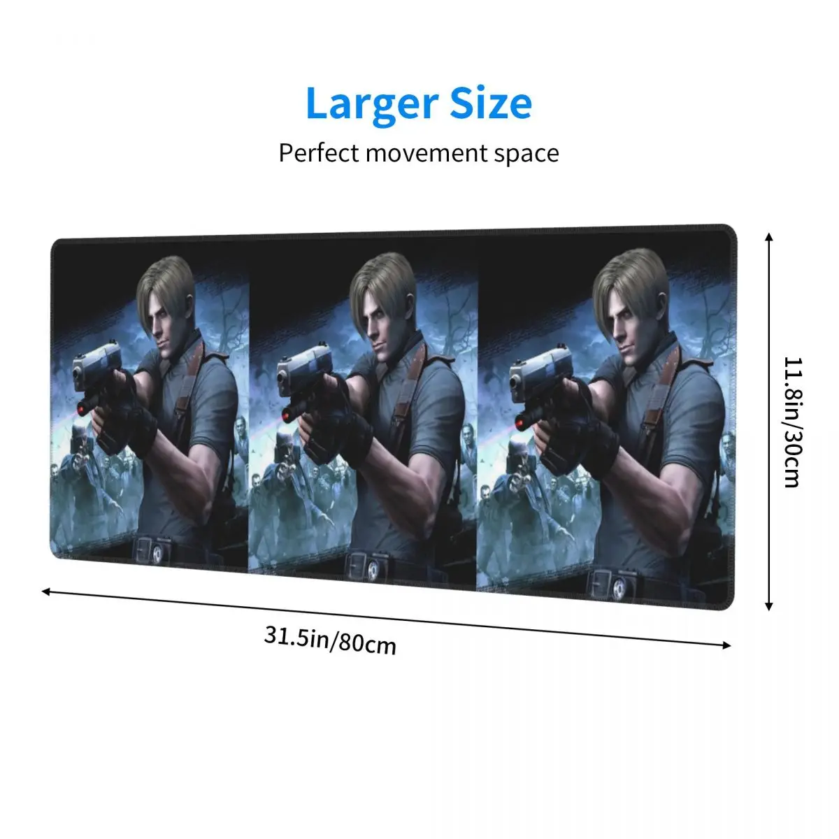 Resident Evils Leon Kennedy Game Large Mouse Pad Computer Keyboard Mouse Mat Gaming PC Laptop Desk Mat Table Mats