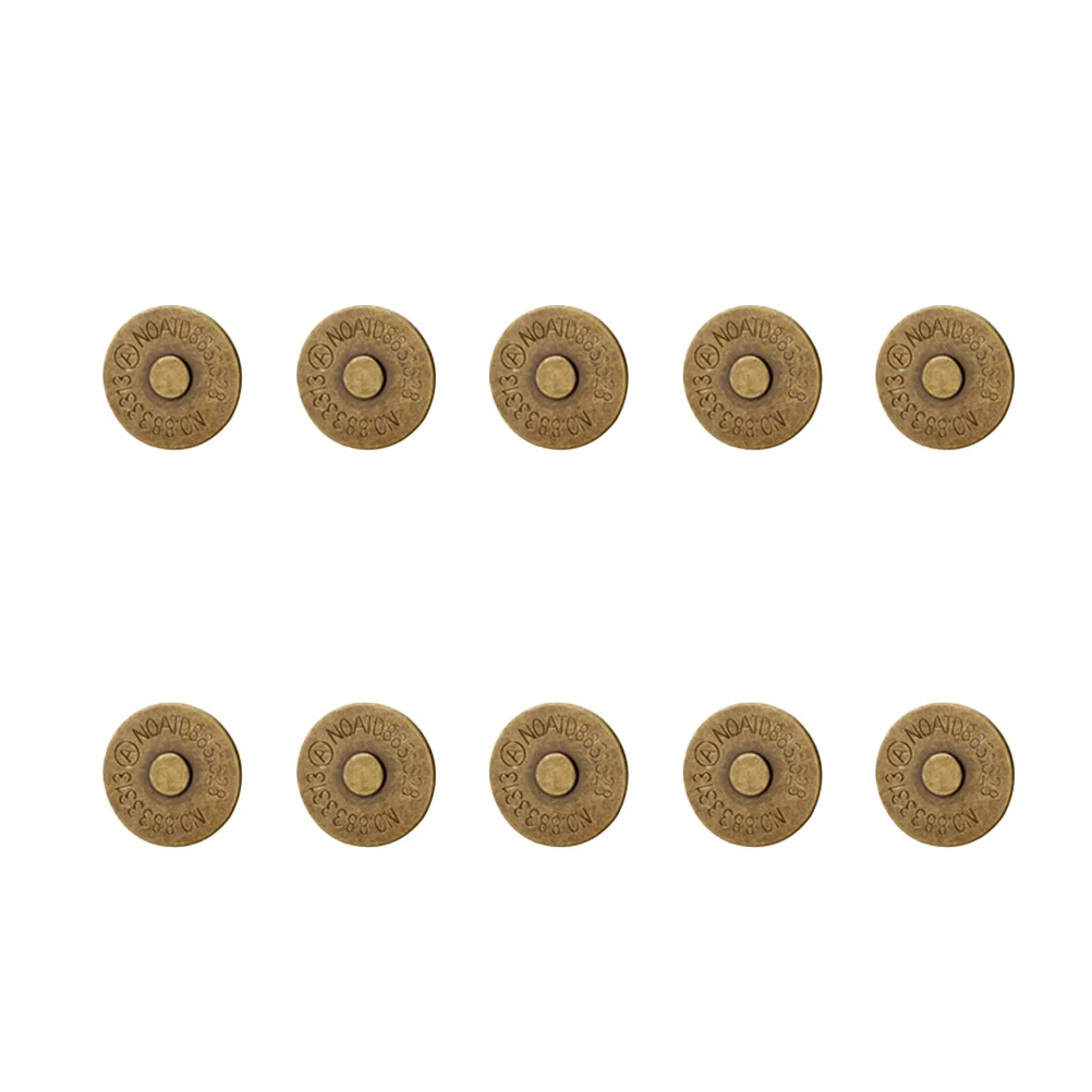 

10 Pcs Ultra Thin Purses Buttons for Crafts Hidden Snap Ultrathin Clasp