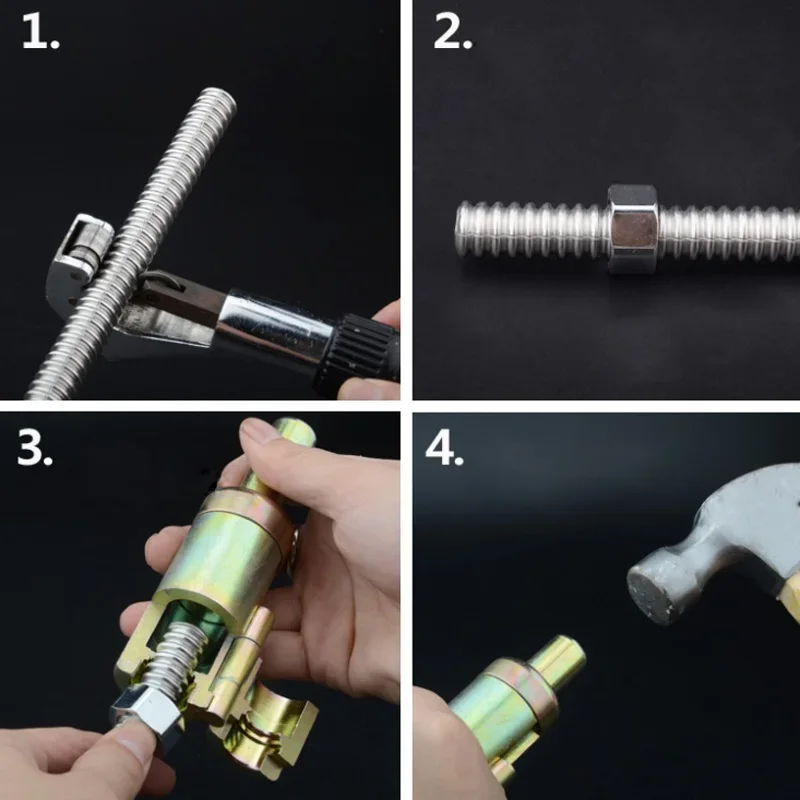 5pcs Stainless Steel Bellow Nuts Convert Jack Accessories For Natural Gas Screw Connections