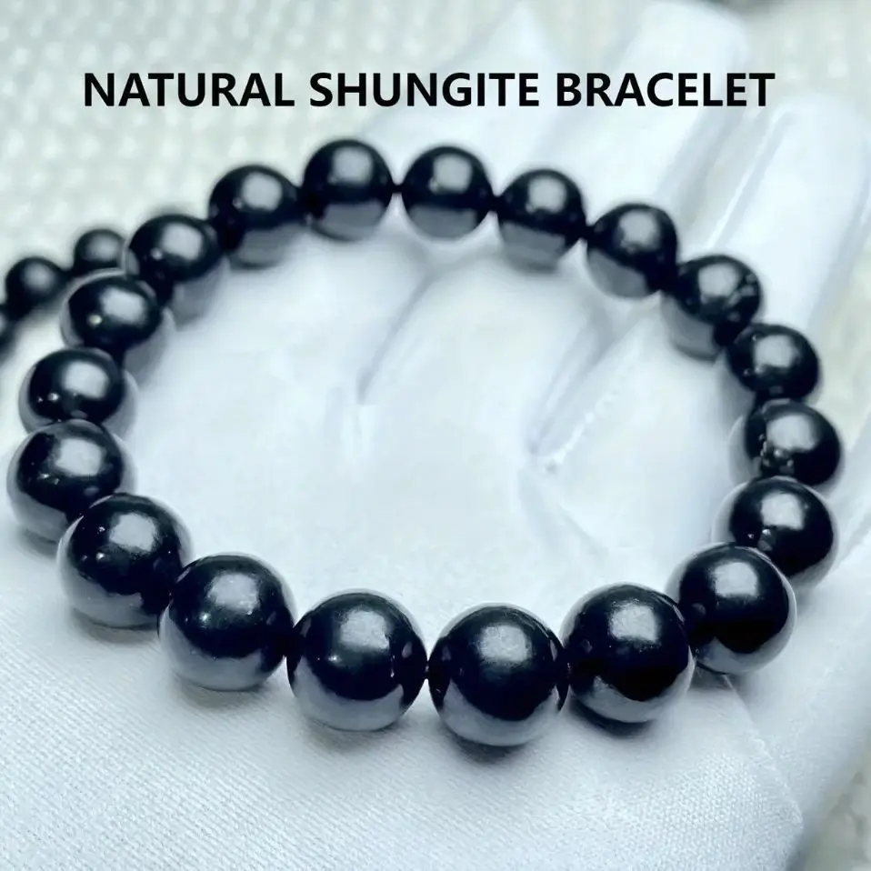Cristal de Shungite naturel, pierres précieuses de guérison, Protection énergétique, bricolage pour femme et homme, Support des chakras racines, gardez la santé