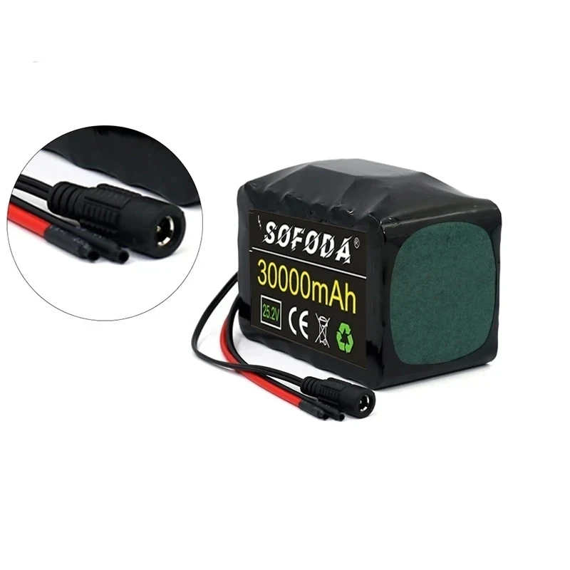 6S4P 25.2V 30Ah Battery pack 250w 350W 25.2V 30000mAh lithium ion battery