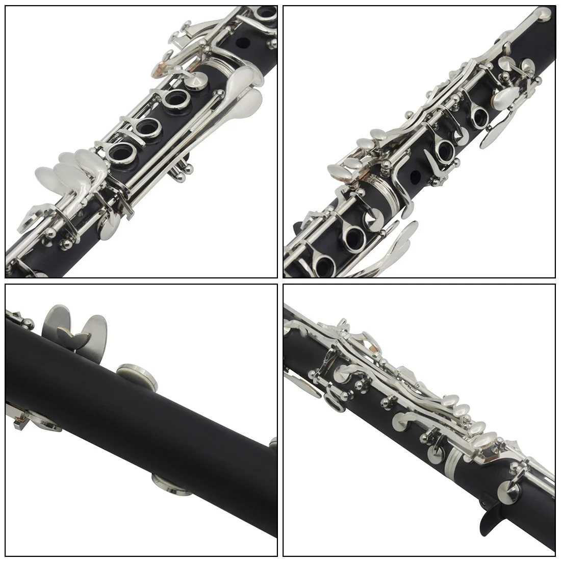 IRIN Bb Clarinet 17 Keys Bakelite Wooden Clarinette Black Grenadilla Professional Woodwind Instrument With Box Accessories Parts