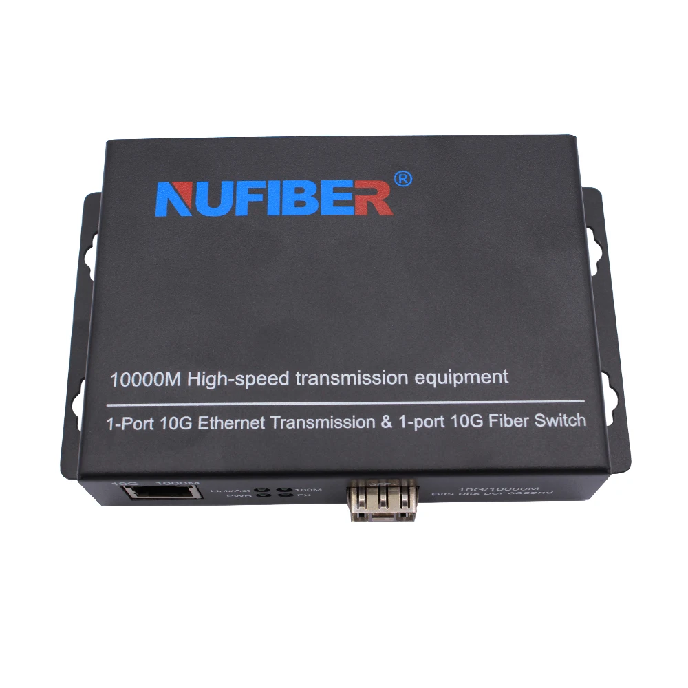 OEM Factory Nufiber 10G SFP+ Fast Ethernet Media Оптоволоконный преобразователь