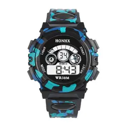 Montre numérique électronique LED Shoous pour enfants, horloge chronographe, montres de sport étanches, montres-bracelets pour enfants, garçons, filles, 5 bars