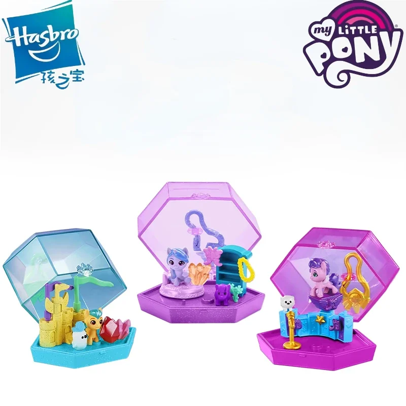 

Hasbro My Little Pony Mini World Magic Crystal Key Chain Figure Doll Model Toys Collection Decoration Ornaments Kids Gifts