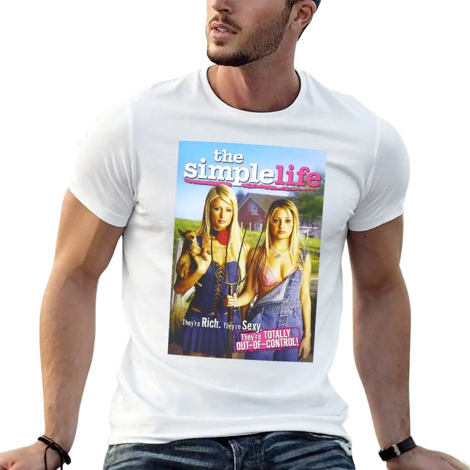 

The Simple Life T-Shirt man t shirt cotton black cotton t-shirt plain for man package T-Shirt