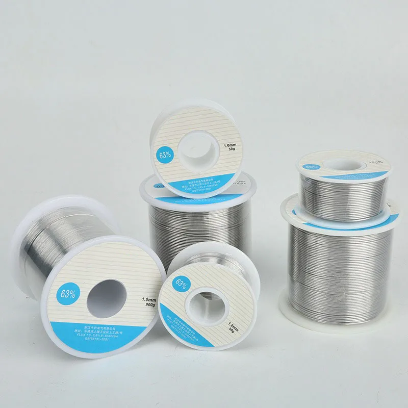 50-1000G Solder Tin Wire Low Melting Point Welding Wires No Clean Needed Sn63Pb37 Soldering Cored Rods Bar Repairing Tools