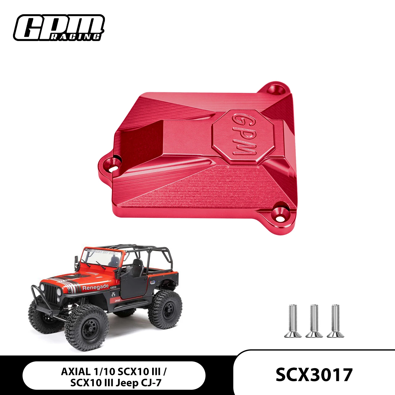 

Крышка приемника из сплава GPM для AXIAL SCX10 III Jeep Wrangler Jeep CJ-7