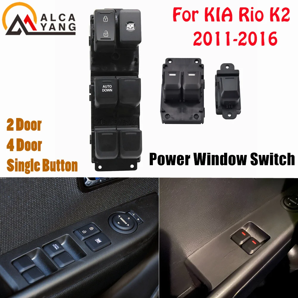 Electric Power Window Lifter Master Control Switch For Kia K2 LHD 11-17 935704X000 935804X000 93580-4X000