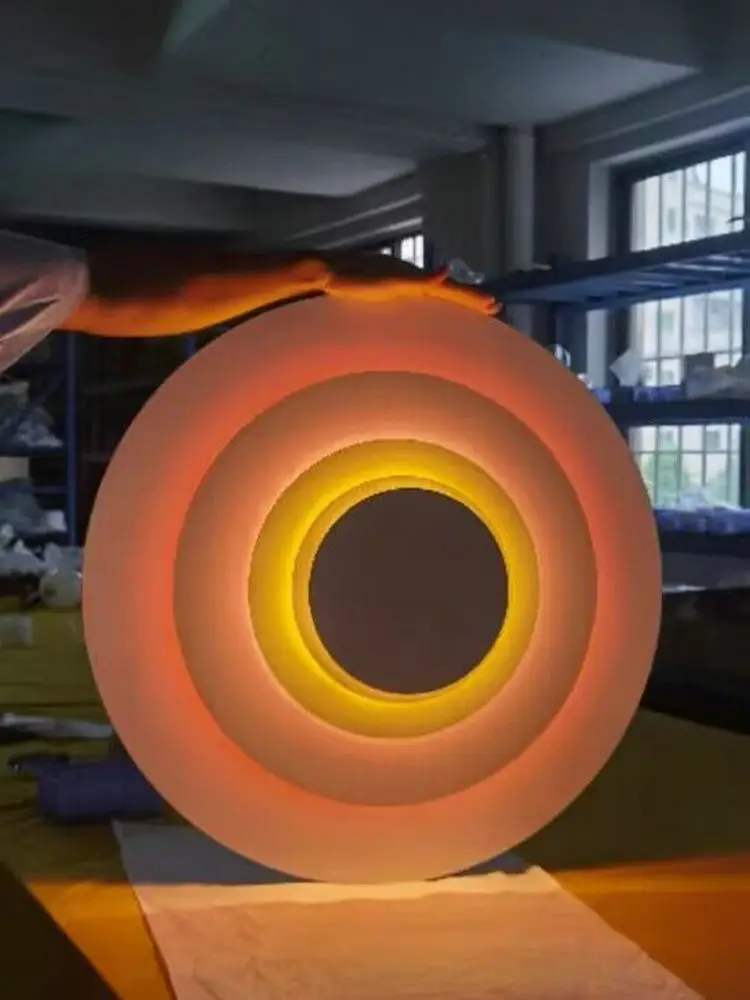 Marset Concentric Wall Lamp Corona Living Room Dream Circle Wall Light Colorfull Mural Bedroom Sconces Aisle Staircase Lighting