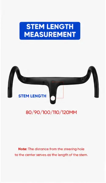 T1 No-Logo-Rennradlenker aus Vollcarbon mit interner Kabelführung, integriertem Cockpit für 360-380 mm mit Montagespacer. – Detail 3