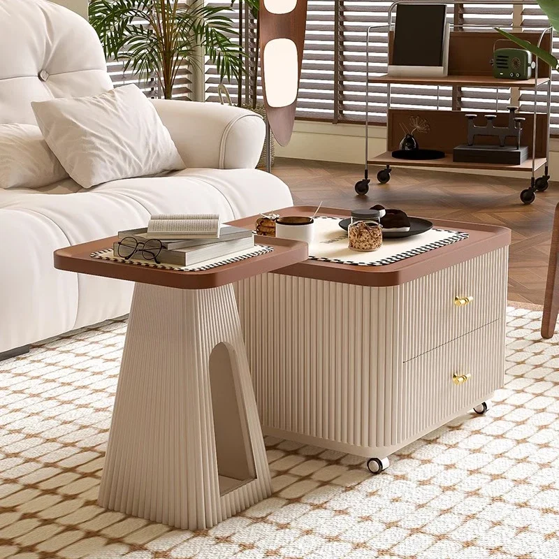 Living Room Design 2024 New Coffee Table Living Room Retro Square Tea Table Side Dining Muebles Стол 거실테이블 Furniture Мебель image 4