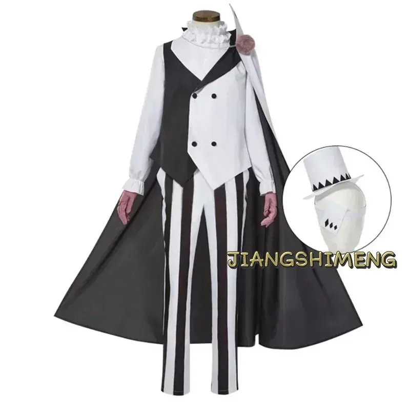 

qa156Nikolai Gogol Костюм Аниме Bungou BSD Season 4 Николай Косплей Плащ Накидка Униформа Костюм Парик Хэллоуин