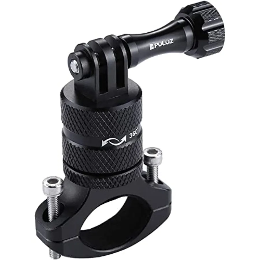

PULUZ Bike Camera Handlebar Mount for Gopro Hero 12 11 10 9 8 7 6 Bike Motorcycle Mount Clip 360 Degree Rotation Aluminum Bicyc