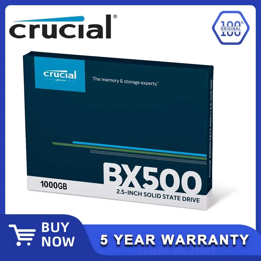 Crucial BX500 240GB 480GB 1TB 3D NAND SATA 2.5 inch Internal Solid State Drive Hard Disk SSD up to 540MB/s For desktop laptops