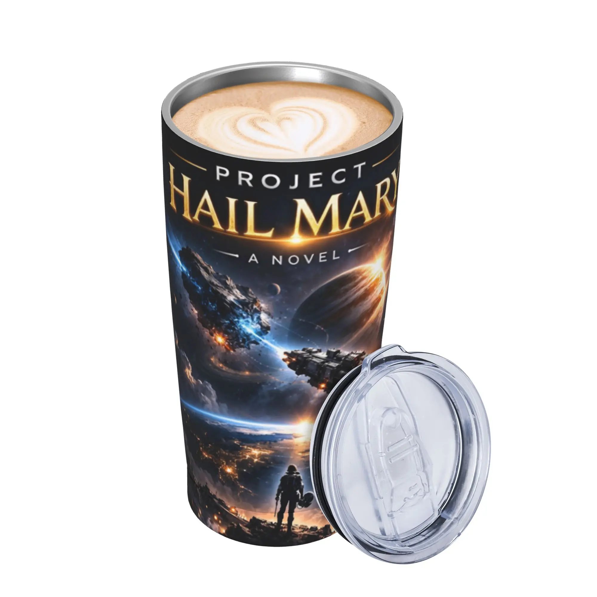 Project Hail Mary Movie 2026 Tumbler Vacuum Insulated  Coffee Cups with Lid Straw Office Home Mug Water Bottle 20oz