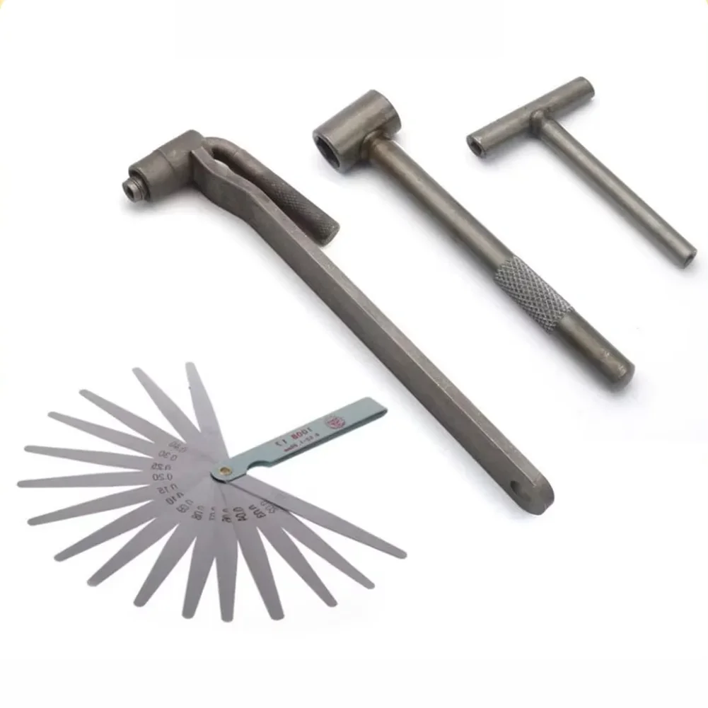 

Motorcycle Engine Valve Adjustment Tool, Adjustment Wrench 17 Pieces Of Feeler Gauges 0.02-1 Metric Gap Filler Measuring Tool