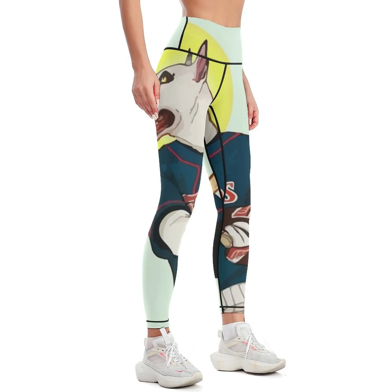 Bull Terrier Twins Leggings sports for push up flared Womens Leggings