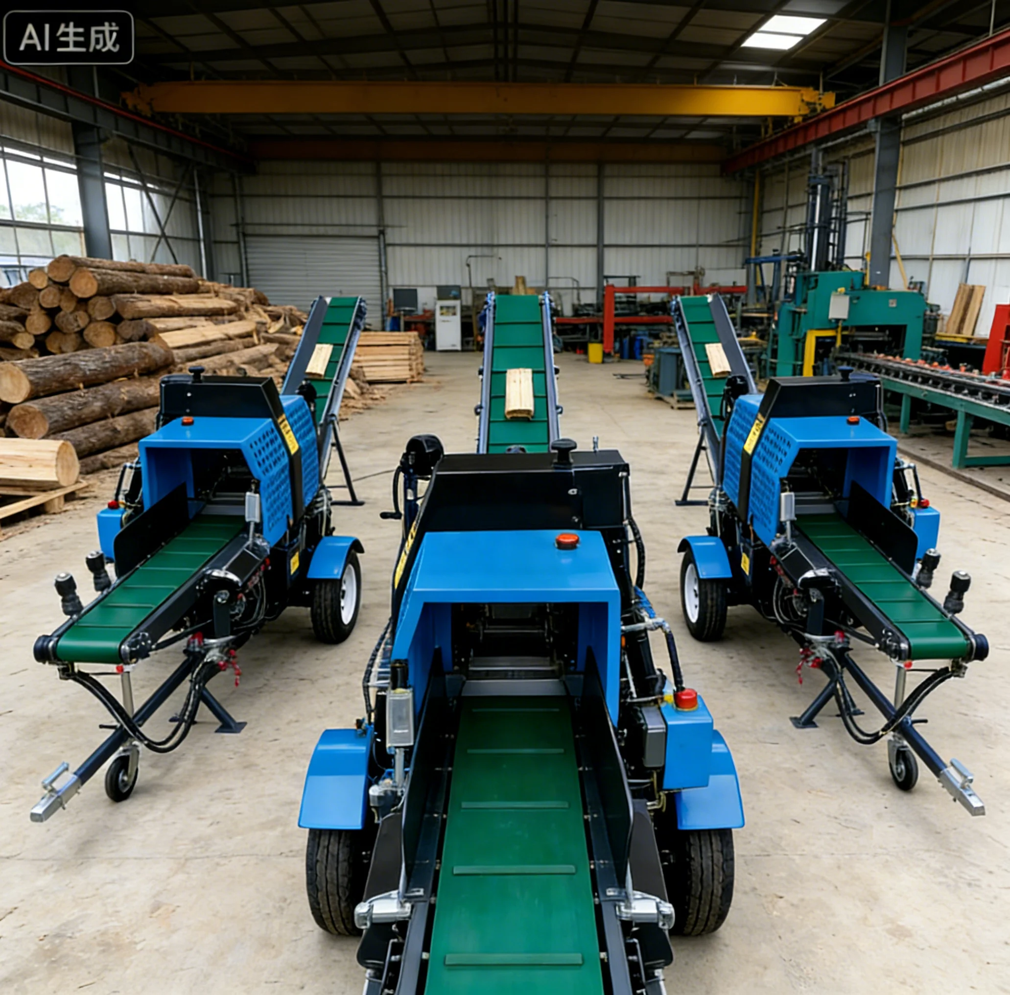 Reliable 20T Petrol Log Splitter 6 Way Wedge Fast Wood Cutting Device High Performance Timber Processor For Home Use Design