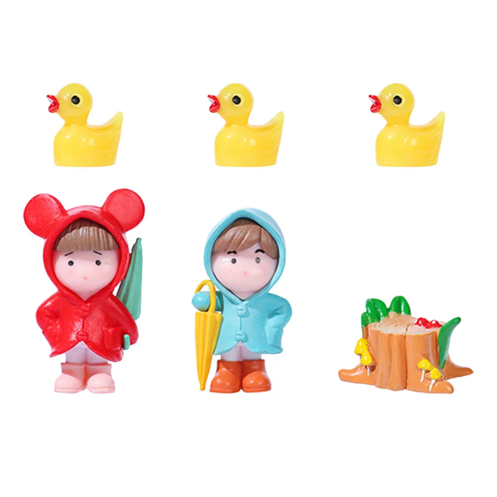 

Micro Landscape Duck Home Decor Little Resin Ducks Imitation Bonsai Ornaments Lovers