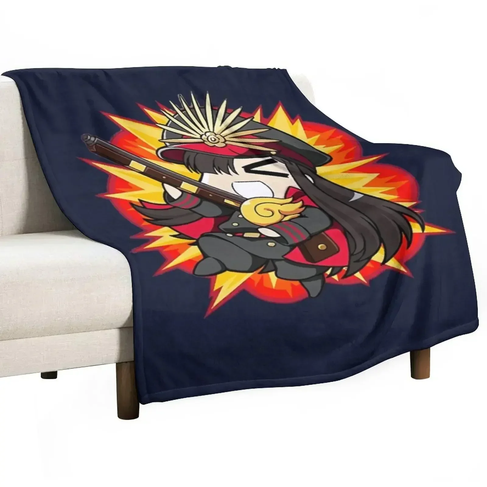 

Fate grand orderchibi nobu Throw Blanket Soft Warm Blanket Gift for Men Women Adults