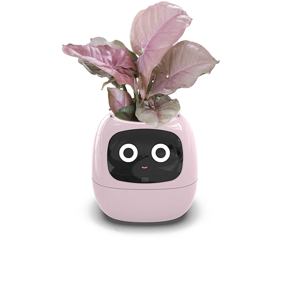 Plant Companion Smart Planter 7 Smart Sensors Time/Date/Luminance/Moisture Display Planter Tuya Smart Pet Planter Robot Adorable