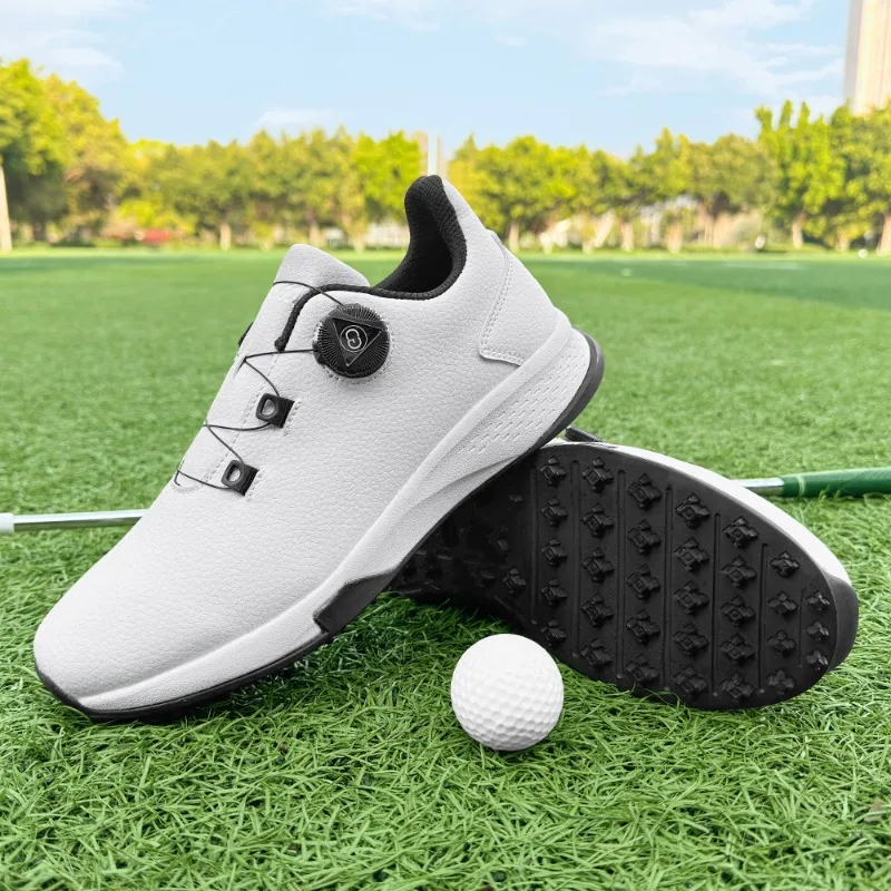 

Golf Sneakers Men Waterproof Golfer Sport Shoes Women's Golf Non Slip Golfing Shoes Outdoors Golf Turf Comfortable Walking Shoes