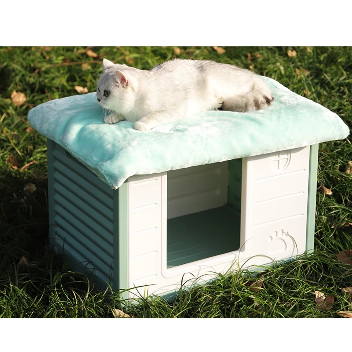 Fashion new cheap waterproof folding plastic indoor small dog bed cat bunk beds pet bed funny