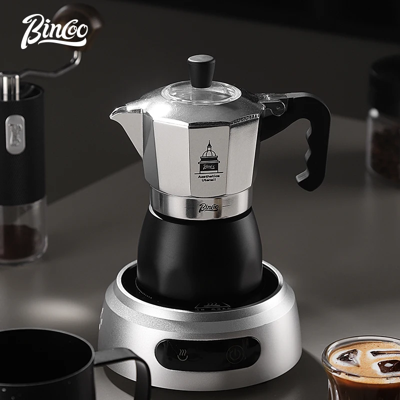 

Кофеварка BINCOO Espresso, Grecas De Cafe, итальянская кофеварка, идеально подходит для кухни и путешествий на автодомах, для приготовления насыщенного кофе с легкостью и стилем