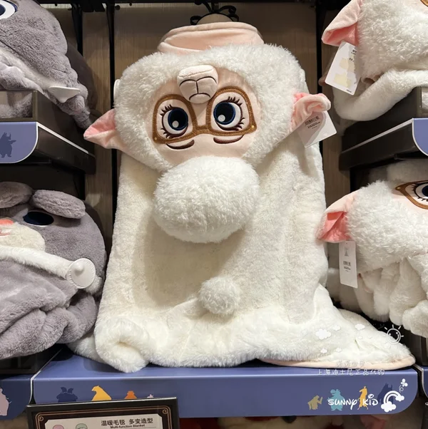

Authentic Shanghai Disney Zootopia Bellwether Plush Blanket Disneyland Hot Costume Winter