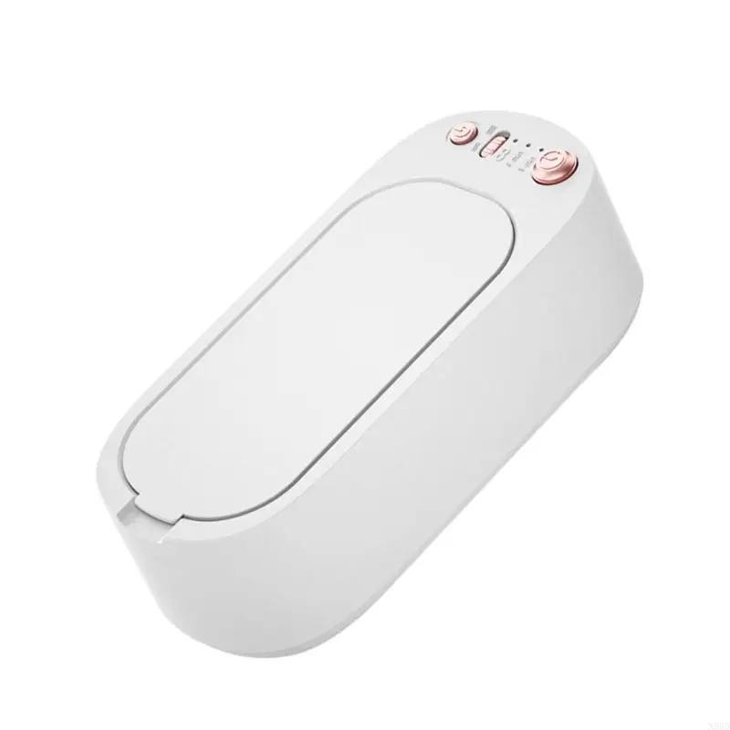 آلة التنظيف بالموجات فوق الصوتية المحمولة أجهزة منزلية قوية مريحة للمجوهرات مواد بلاستيكية منظف للحلقات N58D