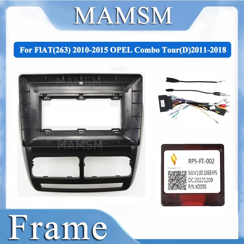 

MAMSM Car Frame Fascia Adapter Android Radio Dash Fitting Panel Kit For Fiat Doblo 263 Opel Combo Tour D