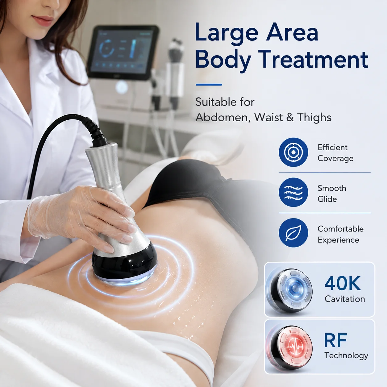 4-in-1 40K Kavitationsgerät Ul – Vacuum Cavitation Body Contouring Bewertung und Preis