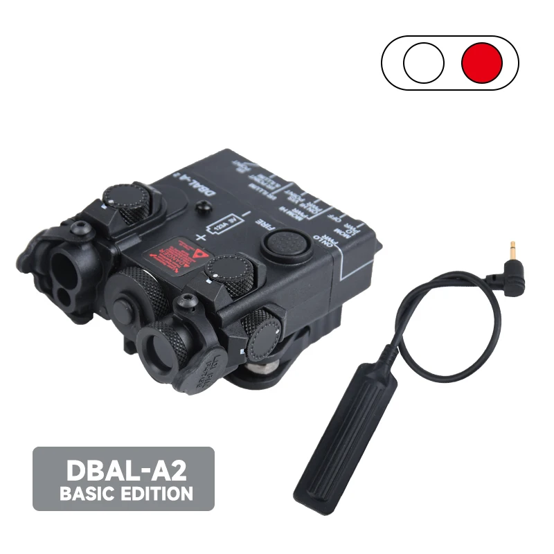 WADSN DBAL A2 Taktische Grün Red Dot Laser Nylon IR Licht LED Taschenlampe Waffe Licht Jagd DBAL-A2 PEQ MAWL Zubehör AR15 6