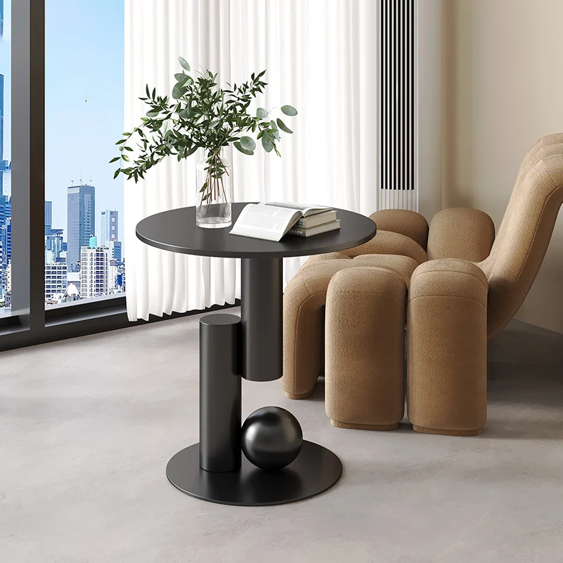 -hhPremium Simple Side Table Nordic Minimalist Coffee Tables Space Saving Aesthetic Mesa De Centro Sala Living Room Furniture*