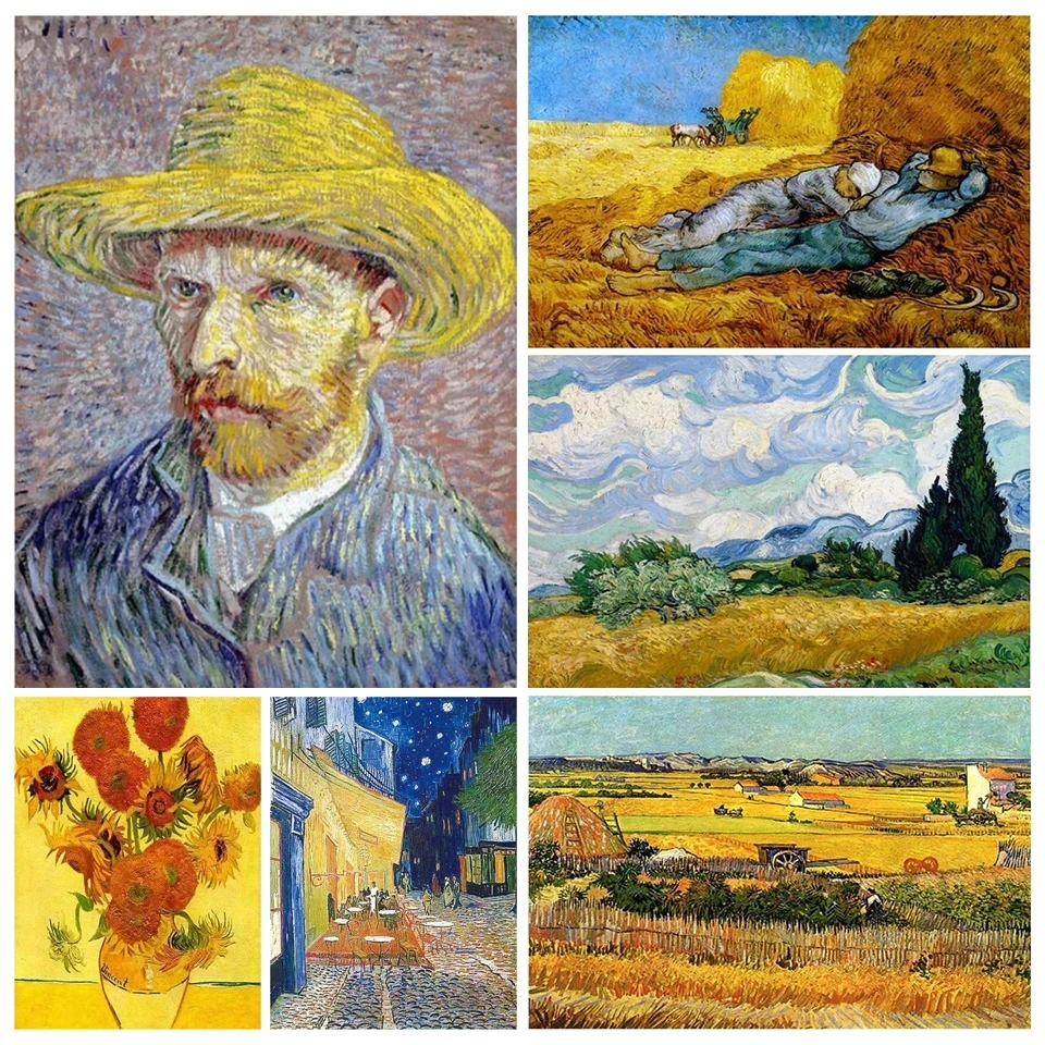 5D DIY Diamond Painting World Famous Painting Abstract Van Gogh Embroidery Set Diamond Mosaic Art Picture Home Decoration Gift