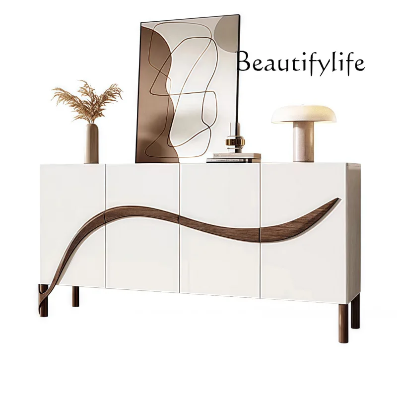

Nordic simple art surprise quiet wind dining side cabinet small apartment minimalist paint porch storage cabinet