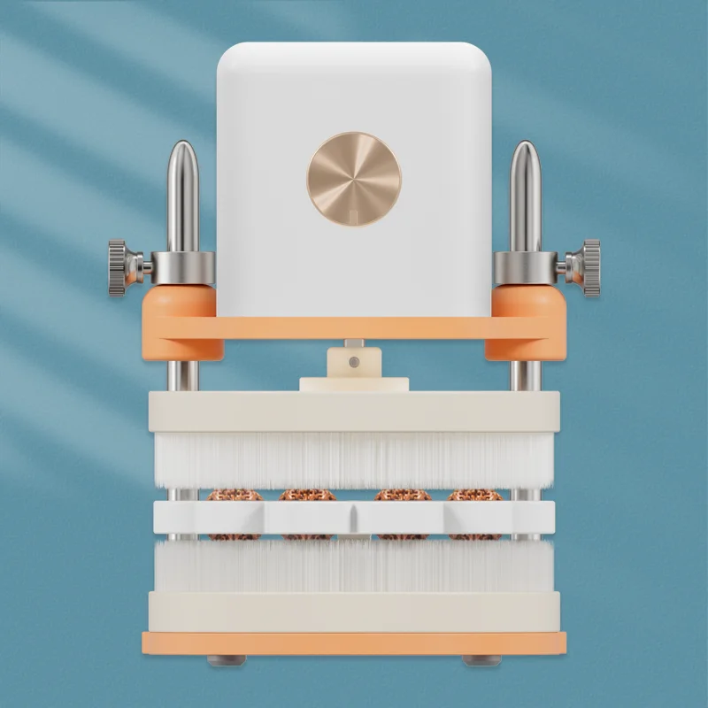 Automatic bead polishing pad bead machine electric text play brush artifact walnut cleaning base  brush hand string