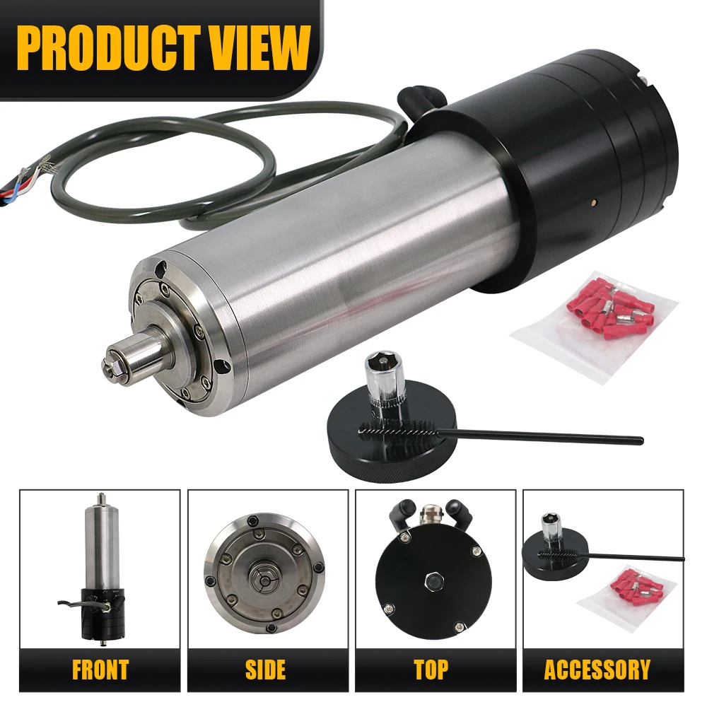 HLTNC 1.8KW 220V Er11 CNC راوتر المغزل 60000 دورة في الدقيقة المياه المبردة ATC المغزل المحرك لآلة الحفر