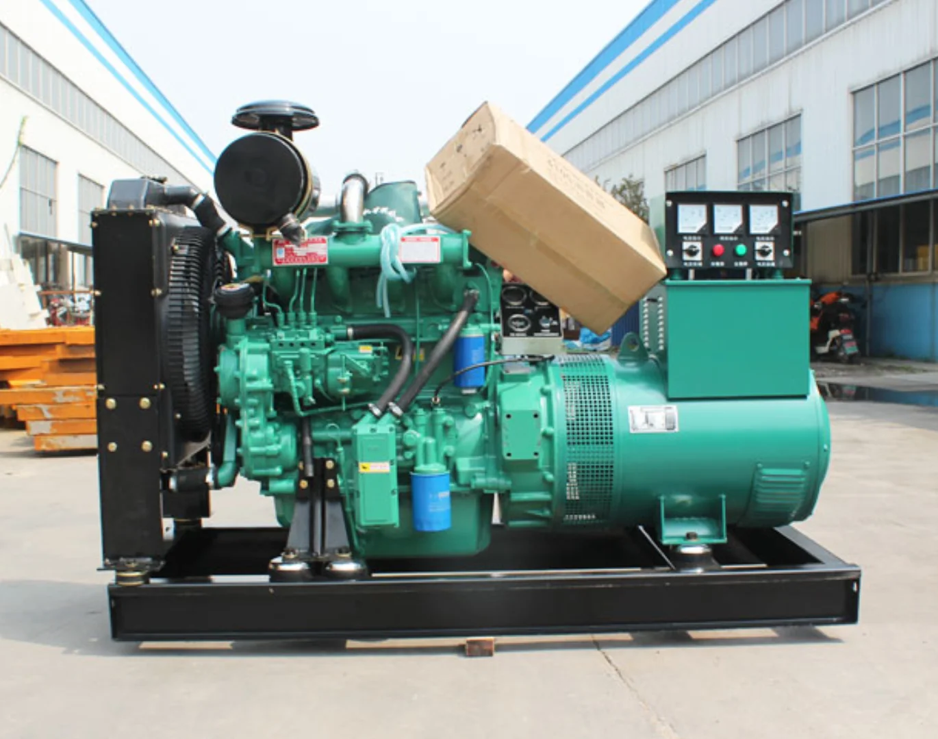 

weifang Ricardo 75kva 3 phase 50Hz 60kw diesel generator with R4105AZD diesel engine and brush alternator diesel generator
