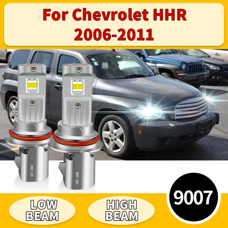 

2PCS For Chevrolet HHR 2006 2007-2011 12V Turbo LED Bulb HB5 9007 Powerful 30000LM LED Headlight Bulbs Canbus Hi/Lo Beam Lamp