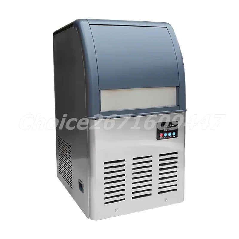 Commercial Cube Ice Maker 120kg/Day Air Cool Ice Machine 45kg Capacity Automatic Ice Maker for Coffee Shop/Bubble Tea Shop