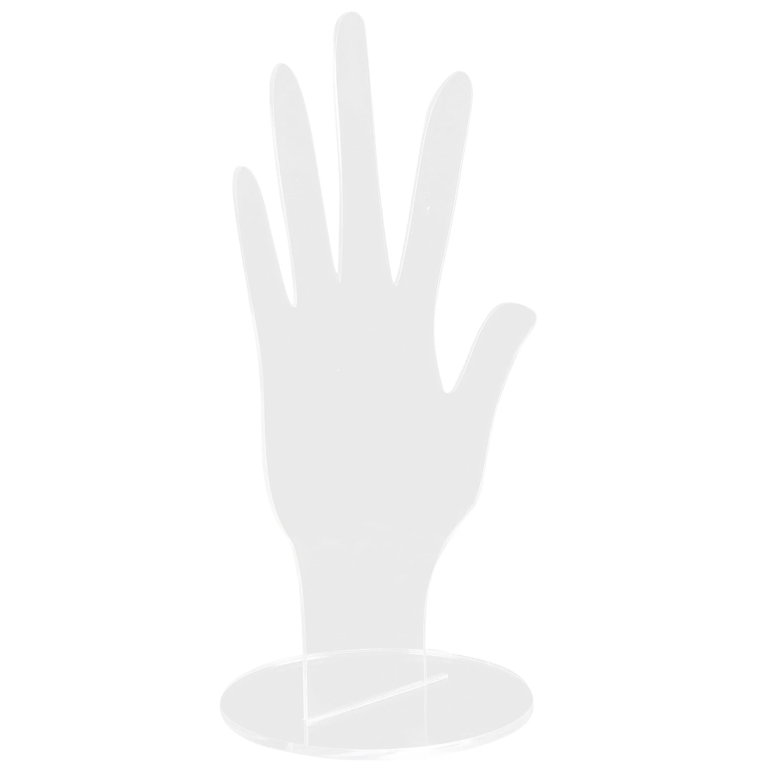 

Acrylic Hand Jewelry Display Stand for Rings Bracelets Necklaces Watches Organizer Premium Lightweight Tabletop Storage Solution