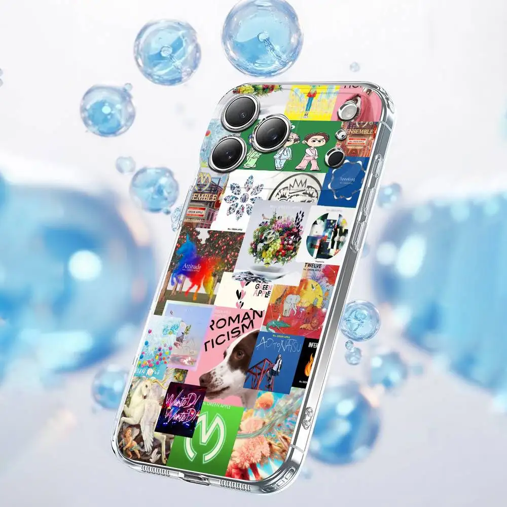 MGA M-Mrs GREEN APPLE Lilac Phone Case For iPhone 17,16,15,14,13,12,11,Plus,Pro,Max,Plus,E,Air,Mini Transparent Cover