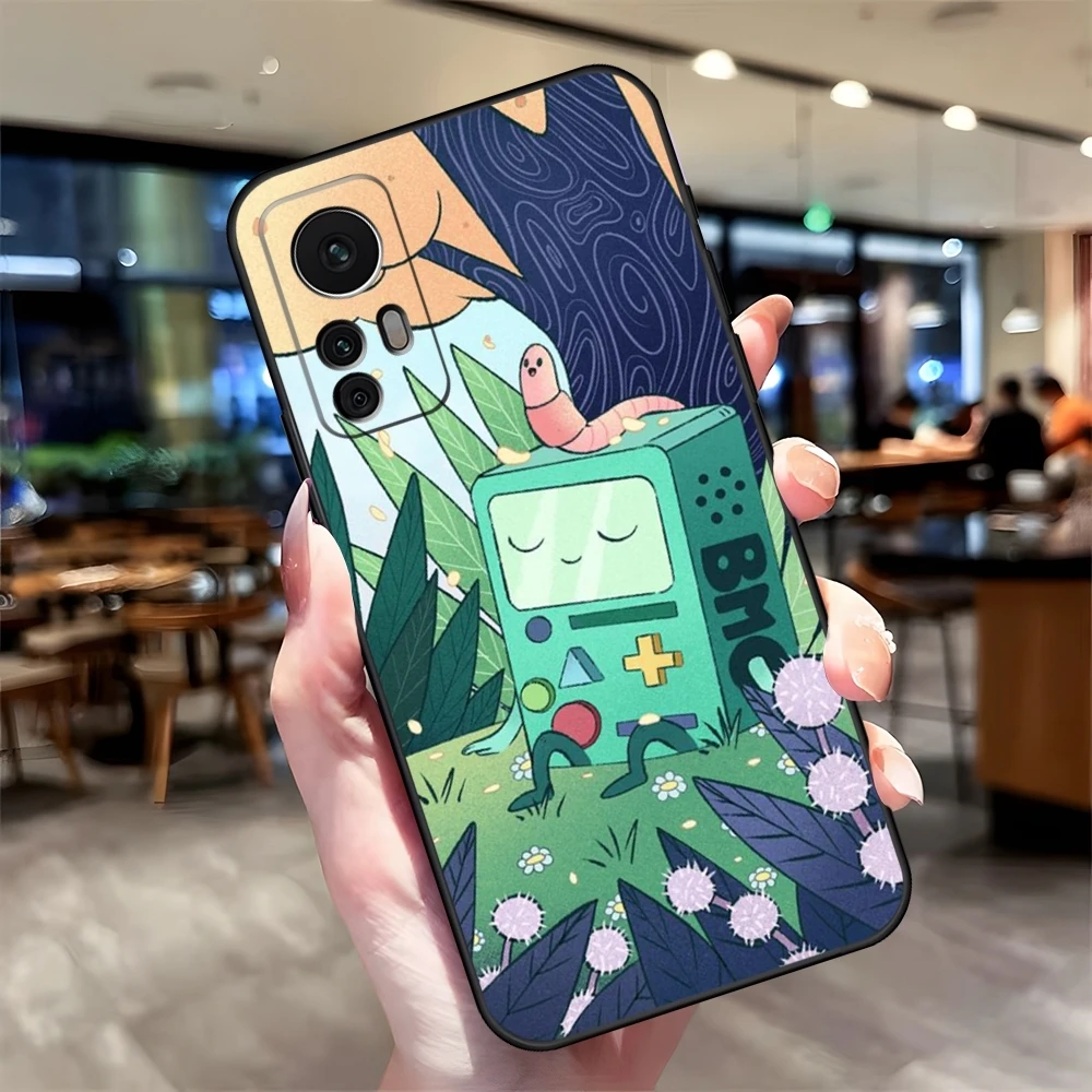 Adventurer-time BMO Cute Robot Phone Case Fundas for Xiaomi Redmi Note 13 10 12 Pro POCO F4 F5 X5 Pro 12 13 11T Lite Ultra Cover image 3