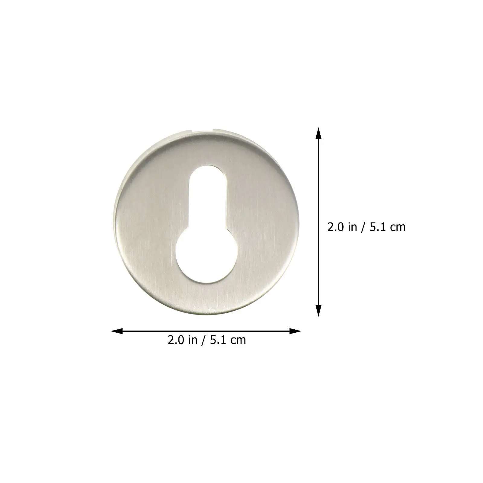 2Sets Heavy Duty Door Lock Cover Keyhole Protector Protective Cover for Cabinet Drawer Wardrobe TV Cabinet Wine Rack Bedside