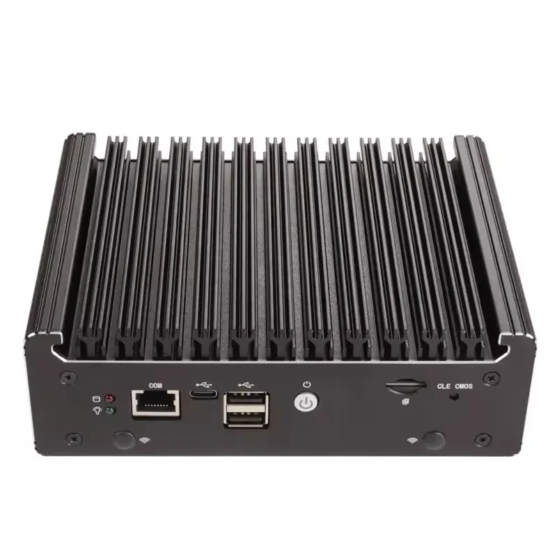 4 LAN i226-V 2.5G Solid Fanless Firewall Mini PC Intel N100 Pentium N6005 DDR4 COM USB-C pfSense OPNsense ESXi Computer