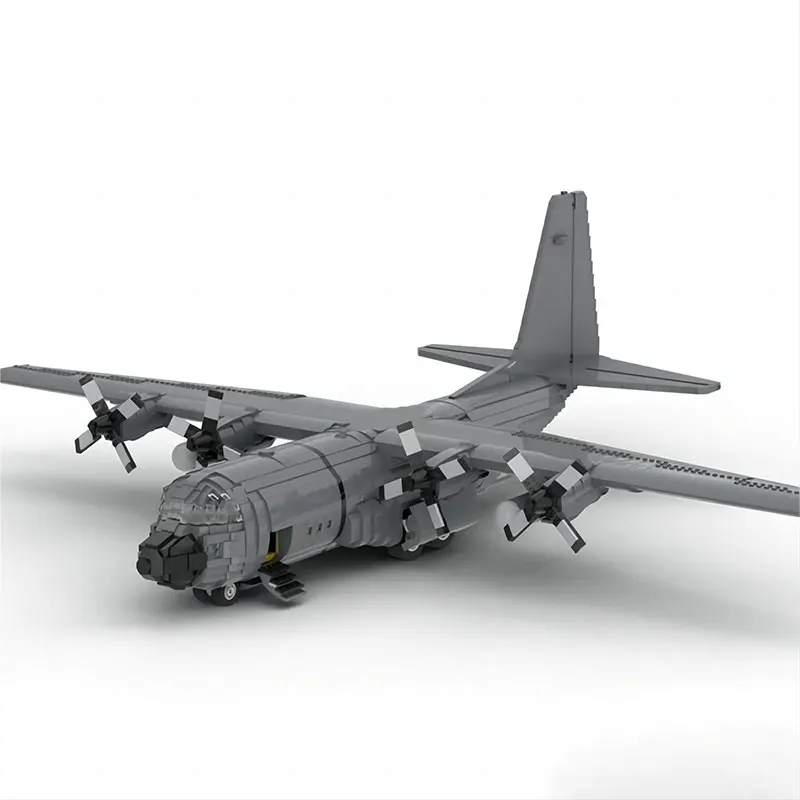 MOC Military Series C-130H Hercules aircraft Building blocks Puzzle Toy Small Particle Splicing Set Holiday Birthday Gift