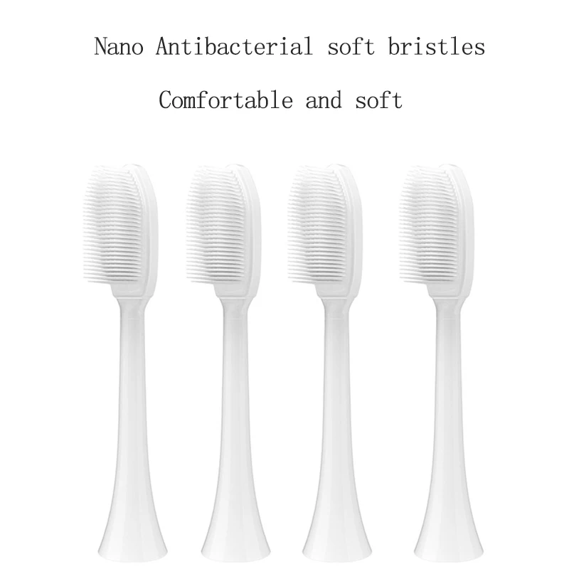 

2pcs Nano Brush Heads Antibacterial Replacement Toothbrush Heads For Sonicare HX3/HX6/HX9/HX8 Heads For HX6780 HX3014