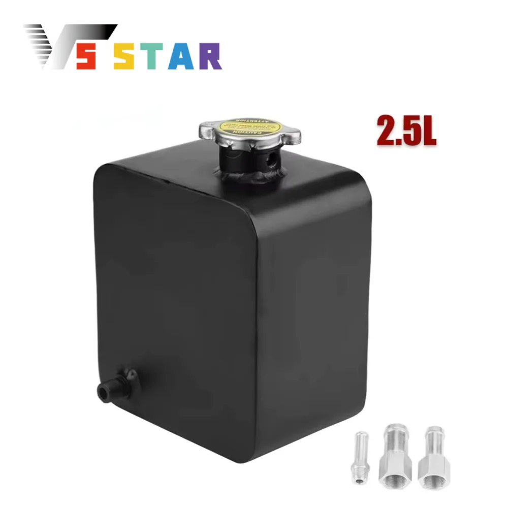 Alta qualidade 2.5l liga de alumínio água refrigerante radiador overflow tanque recuperação expansão universal WB-1002